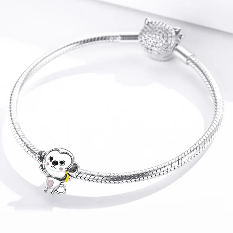 (imagine pentru) Pandora Style Charm de Maimuță Mică din Argint - SCC1575 - Vizualizare 3