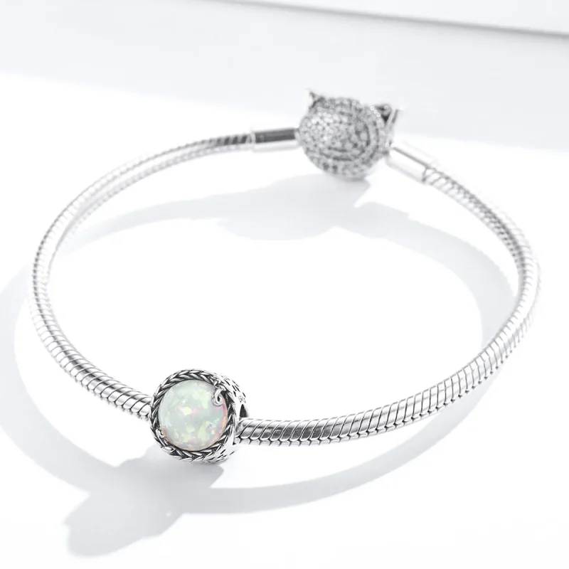 (imagine pentru) Pandora Style Charm de Argint Simplu cu Viță de Vie - SCC1576 - Vizualizare 3