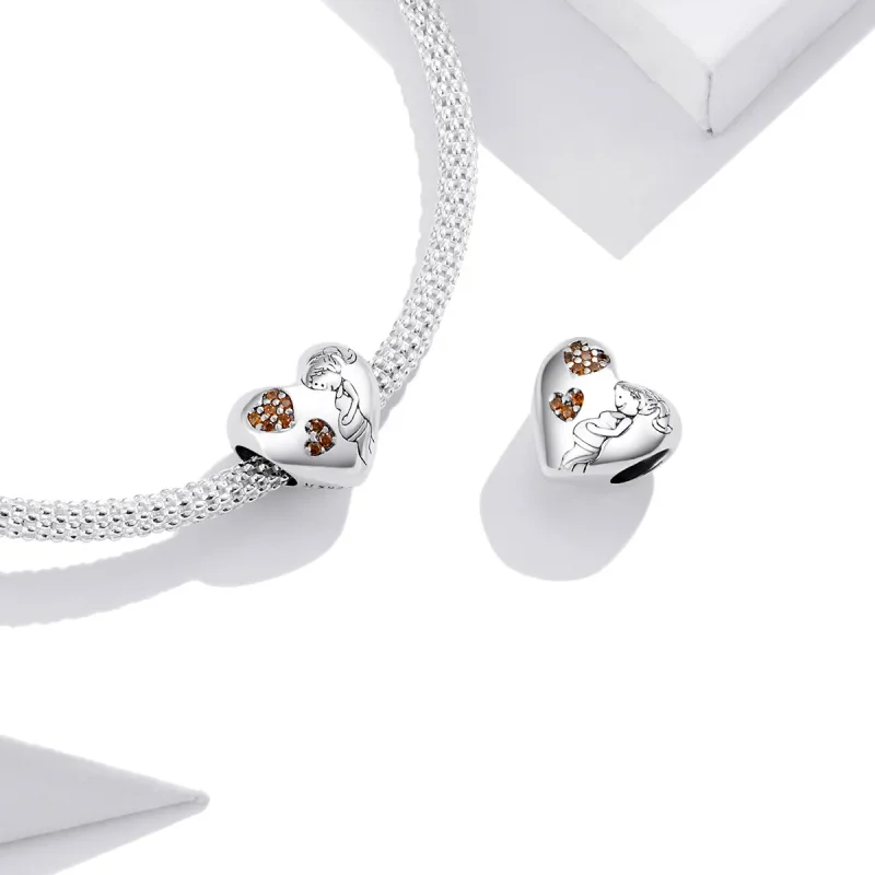 (imagine pentru) Pandora Style Charm de argint pentru mama însărcinată - SCC1589 - Vizualizare 3