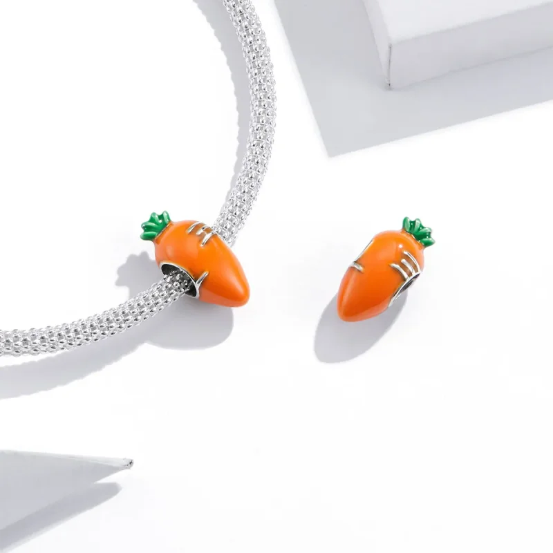 (imagine pentru) Pandora Style Charm de Argint cu Morcov Drăguț - SCC1591 - Vizualizare 3