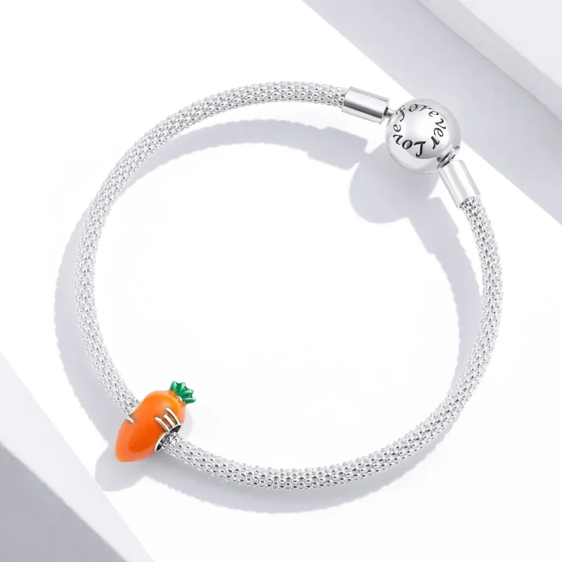 (imagine pentru) Pandora Style Charm de Argint cu Morcov Drăguț - SCC1591 - Vizualizare 4