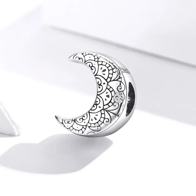 (imagine pentru) Pandora Style Vîrce de Argint și Talisman cu Lună - SCC1604 - Vizualizare 2