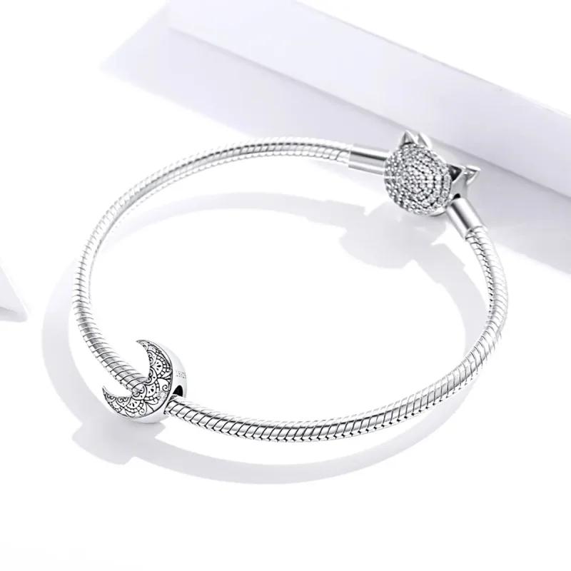 (imagine pentru) Pandora Style Vîrce de Argint și Talisman cu Lună - SCC1604 - Vizualizare 3