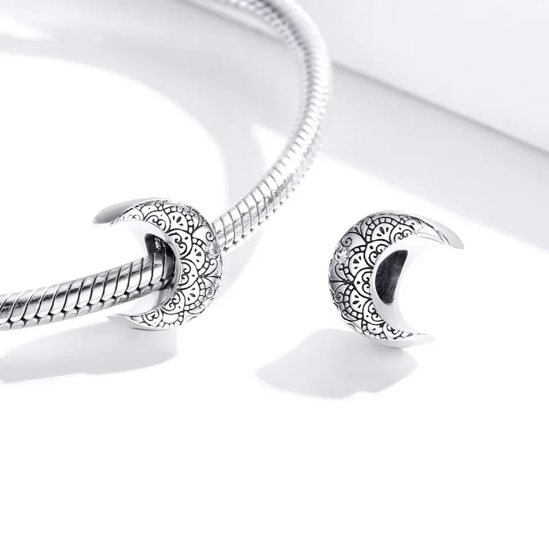 (imagine pentru) Pandora Style Vîrce de Argint și Talisman cu Lună - SCC1604 - Vizualizare 4