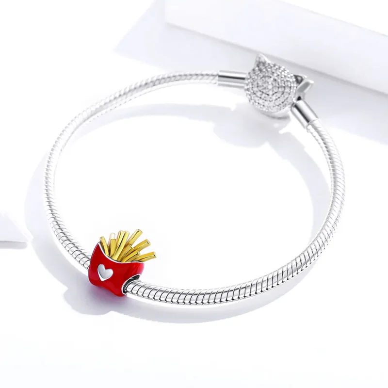 (imagine pentru) Pandora Style Delicioase Cartofi Două Tonuri Charm - SCC1606 - Vizualizare 3