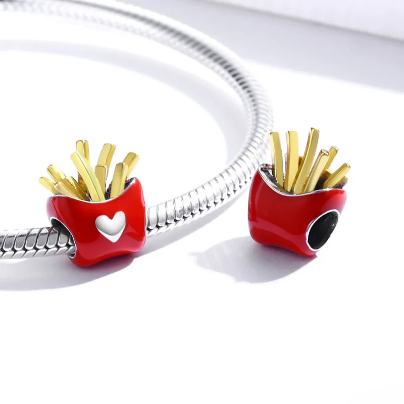 (imagine pentru) Pandora Style Delicioase Cartofi Două Tonuri Charm - SCC1606 - Vizualizare 4