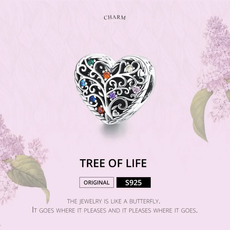 (imagine pentru) Pandora Style Charm de Argint Arborele Vieții - SCC1608 - Vizualizare 6