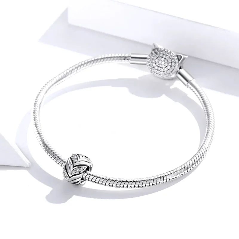 (imagine pentru) Pandora Style Charm de Argint cu Spici de Grâu Strălucitor - SCC1614 - Vizualizare 3
