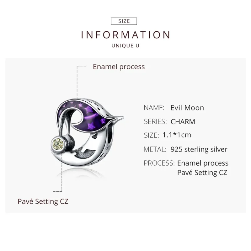 (imagine pentru) Pandora Stil Charm de Argint cu Stele - SCC1618 - Vizualizare 8