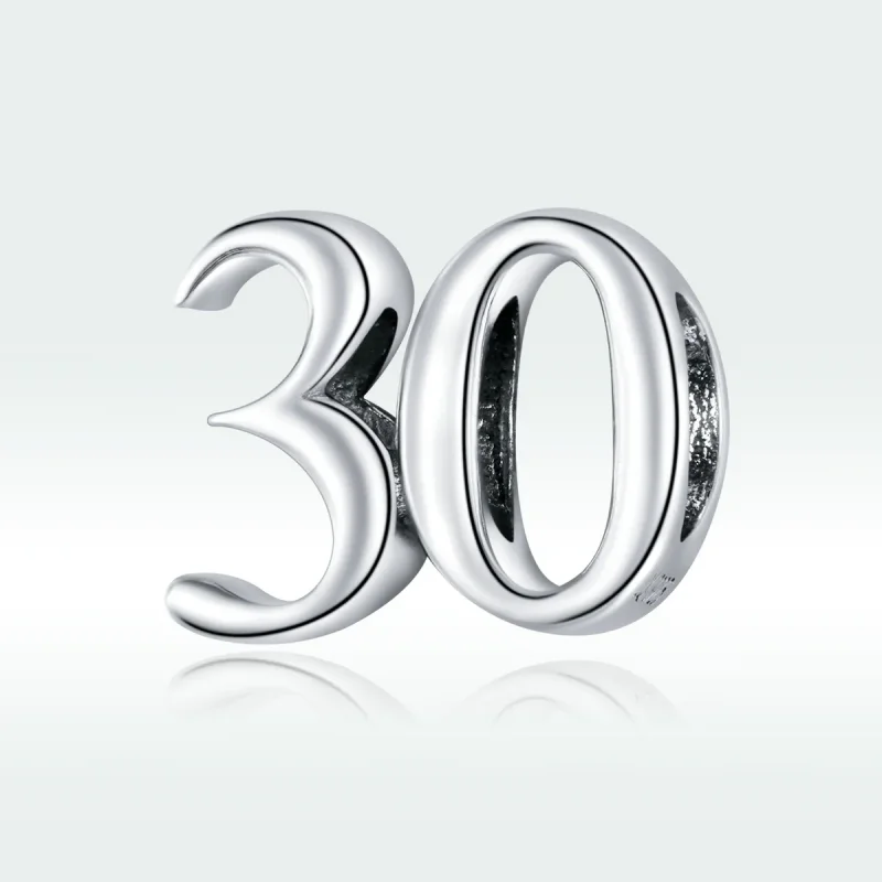 (imagine pentru) Pandora Style Argint Charm de 30 de Ani - SCC1622 - Vizualizare 5