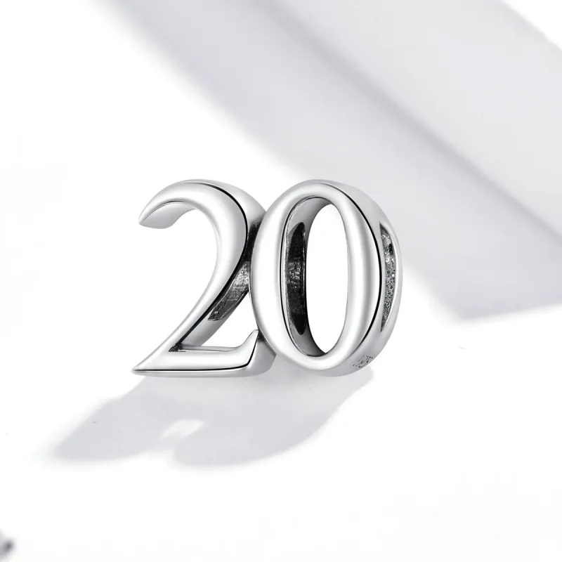 (imagine pentru) Pandora Style Aniversarea a 20-a Charm Argint - SCC1623 - Vizualizare 2
