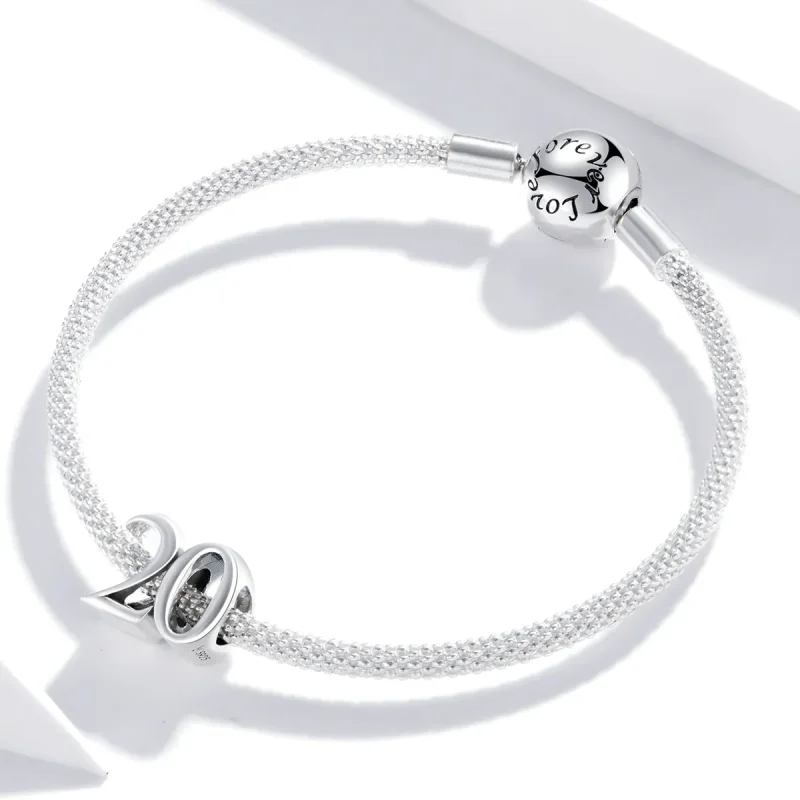 (imagine pentru) Pandora Style Aniversarea a 20-a Charm Argint - SCC1623 - Vizualizare 3