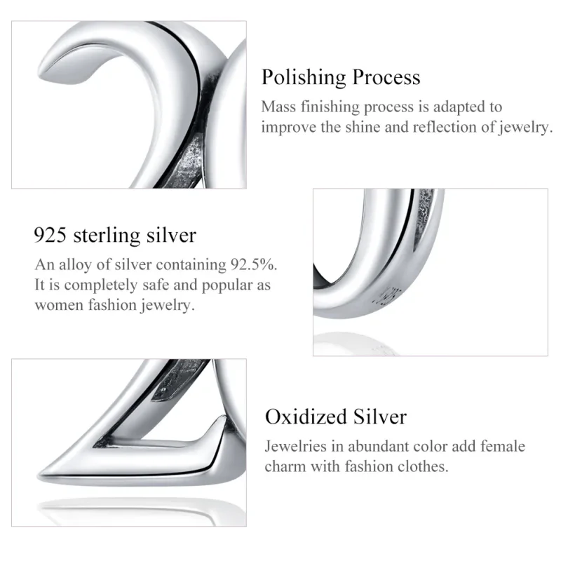 (imagine pentru) Pandora Style Aniversarea a 20-a Charm Argint - SCC1623 - Vizualizare 7
