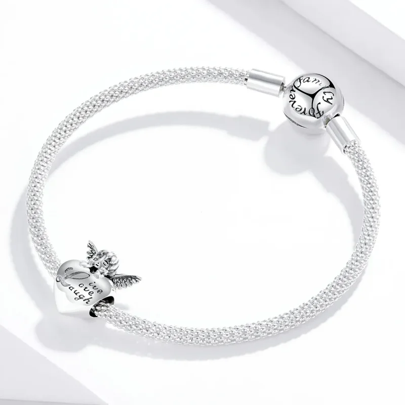 (imagine pentru) Pandora Style Charm de Argint Înger de Thanksgiving - SCC1633 - Vizualizare 3