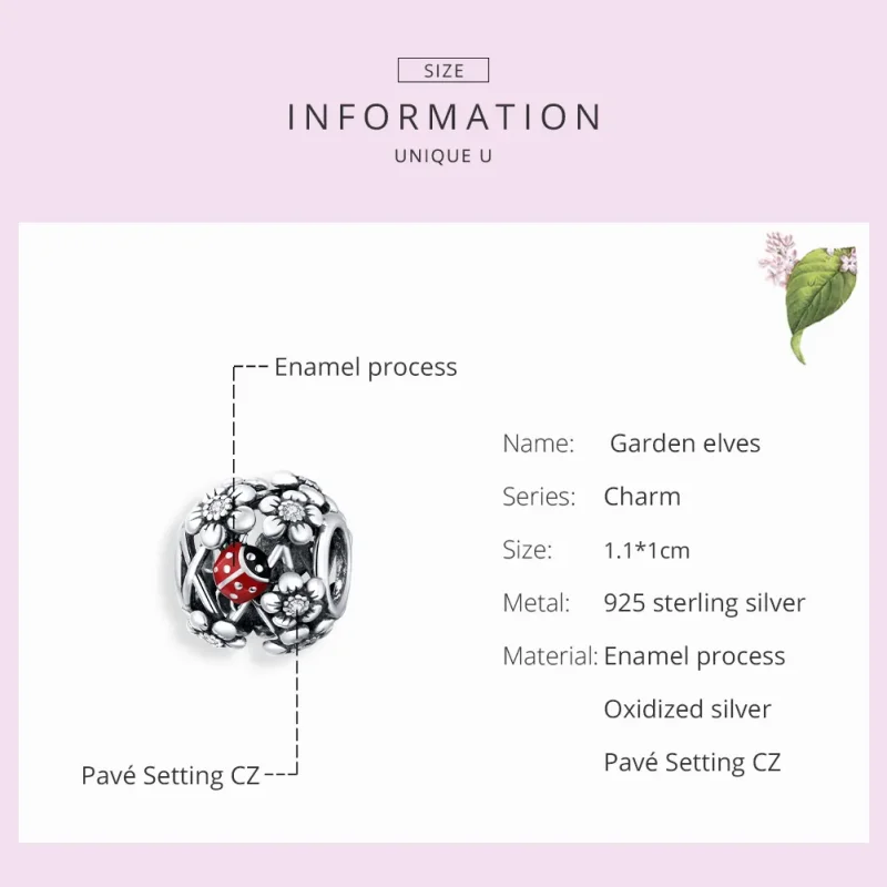 (imagine pentru) Pandora Style Elfii de Grădină din Argint Charm - SCC1641 - Vizualizare 7