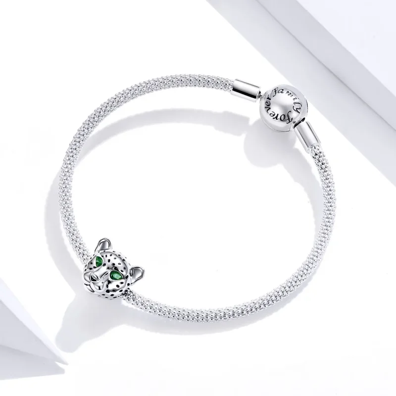 (imagine pentru) Pandora Style Charm Cap de Ghepard din Argint - SCC1675 - Vizualizare 3