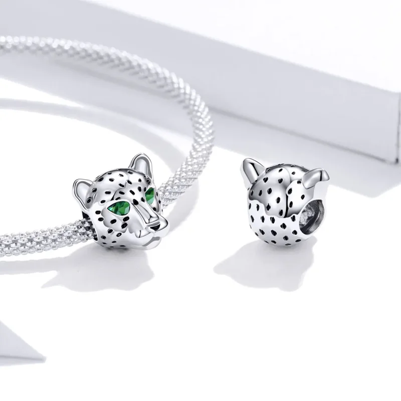 (imagine pentru) Pandora Style Charm Cap de Ghepard din Argint - SCC1675 - Vizualizare 4