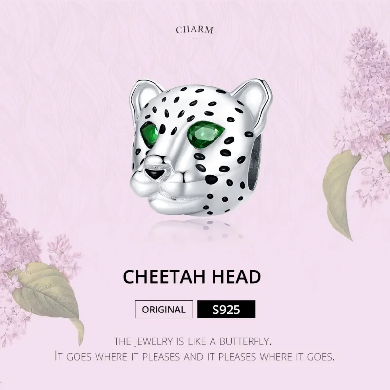 (imagine pentru) Pandora Style Charm Cap de Ghepard din Argint - SCC1675 - Vizualizare 6