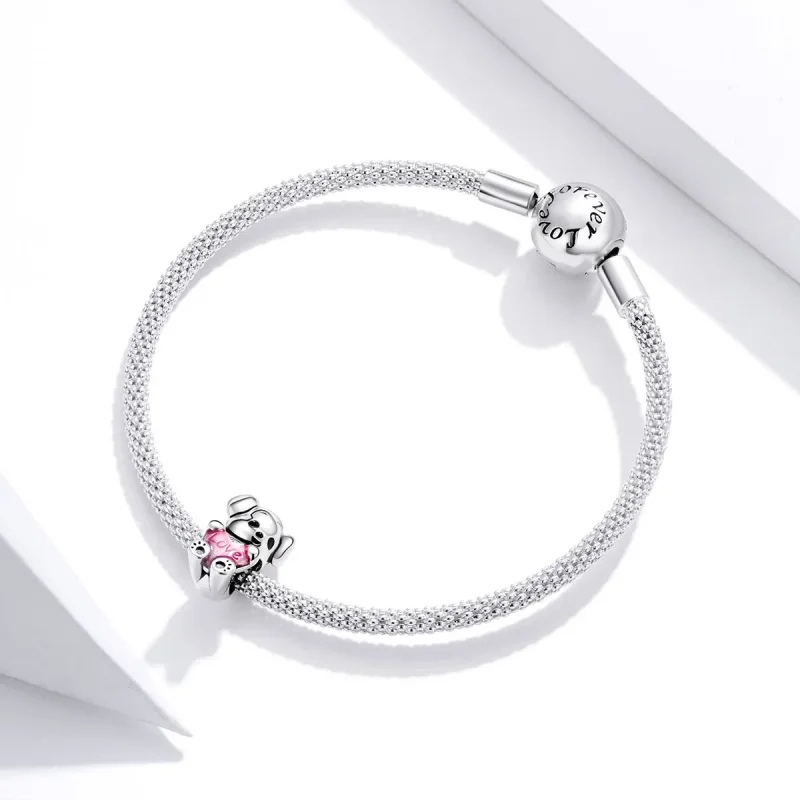(imagine pentru) Pandora Style Cățel Drăguț Din Argint Charm - SCC1677 - Vizualizare 3