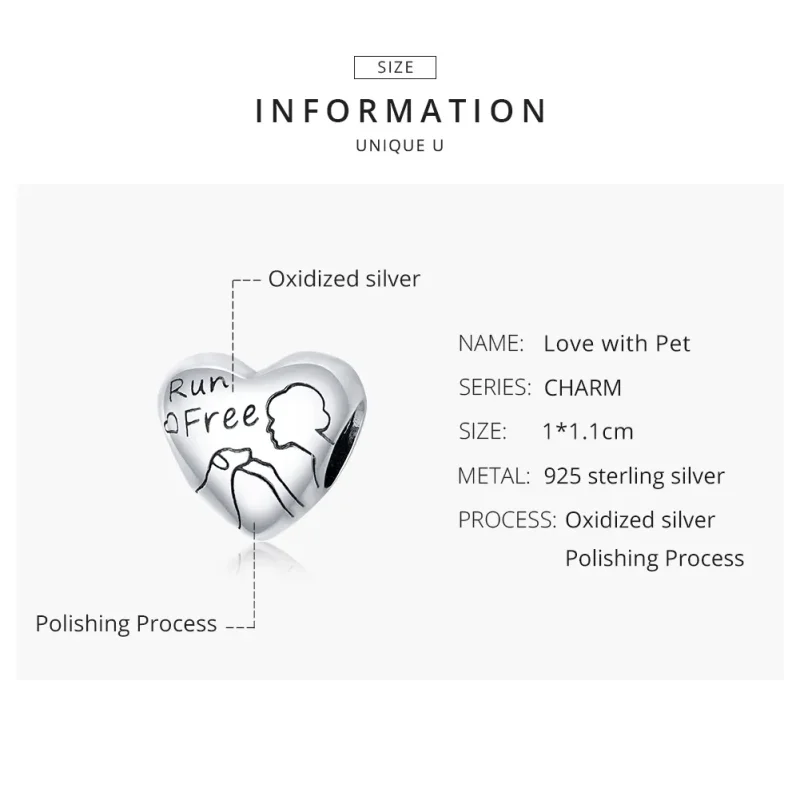 (imagine pentru) Pandora Style Charm de Argint pentru Mama de Câine - SCC1679 - Vizualizare 8