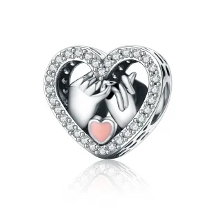 (imagine pentru) Pandora Style Silver Our Pinky Promise Forever Charm - SCC167