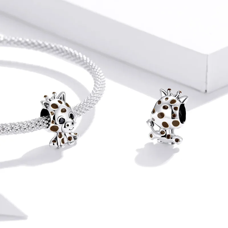 (imagine pentru) Pandora Style Charm de Argint cu Girafă Bebeluș - SCC1691 - Vizualizare 4