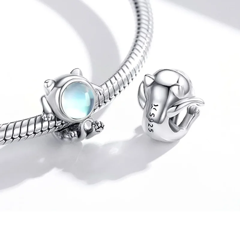 (imagine pentru) Pandora Style Charm de Pisică Spațială Argintiu - SCC1697 - Vizualizare 4