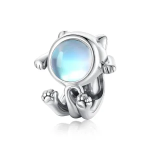 (imagine pentru) Pandora Style Charm de Pisică Spațială Argintiu - SCC1697