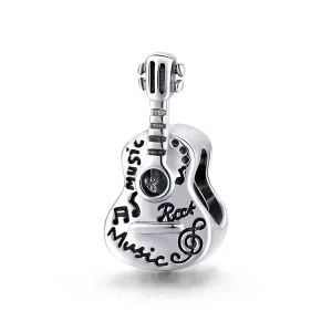 (imagine pentru) Pandora Style Charm de Argint Simplu cu Chitară - SCC1708