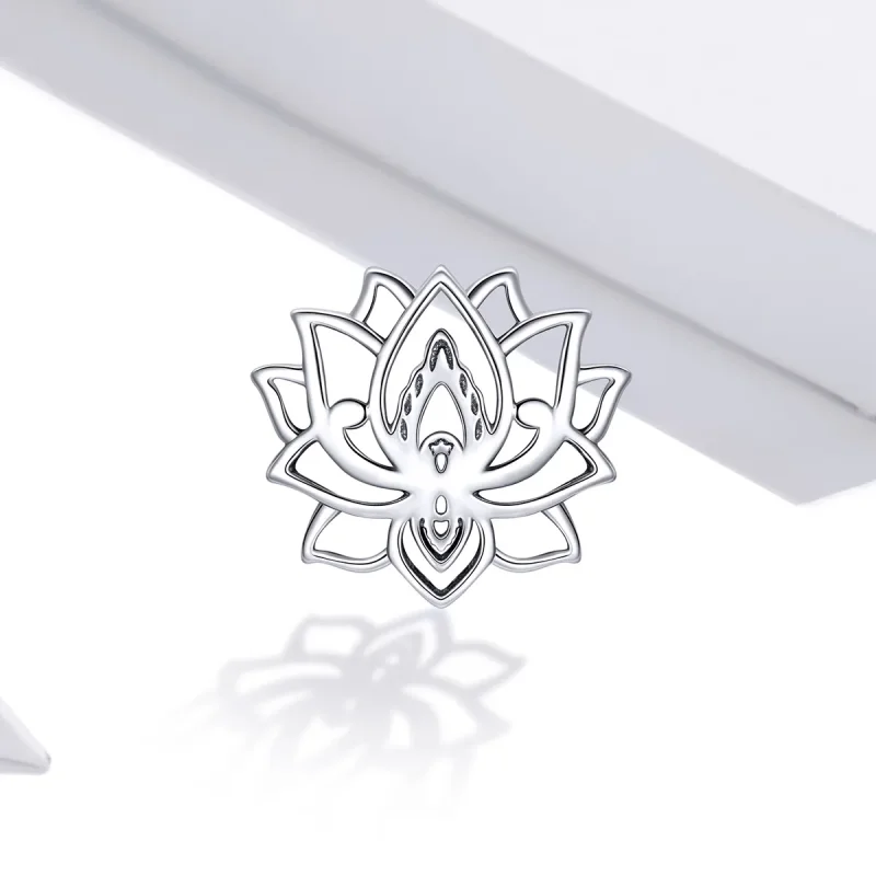 (imagine pentru) Pandora Style Charm de Argint Lotus înflorit - SCC1724 - Vizualizare 2