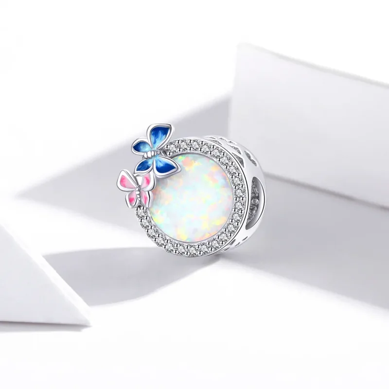 (imagine pentru) Pandora Style Fluturi de Argint în Charm de Primăvară - SCC1730 - Vizualizare 2