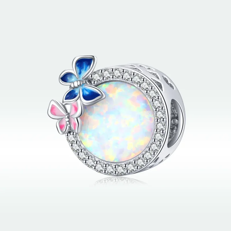 (imagine pentru) Pandora Style Fluturi de Argint în Charm de Primăvară - SCC1730 - Vizualizare 5