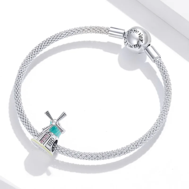 (imagine pentru) Pandora Style Charm de Moră de Vânt din Argint - SCC1739 - Vizualizare 3