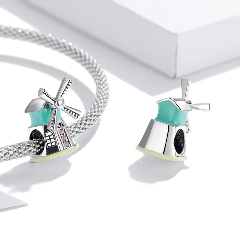 (imagine pentru) Pandora Style Charm de Moră de Vânt din Argint - SCC1739 - Vizualizare 4
