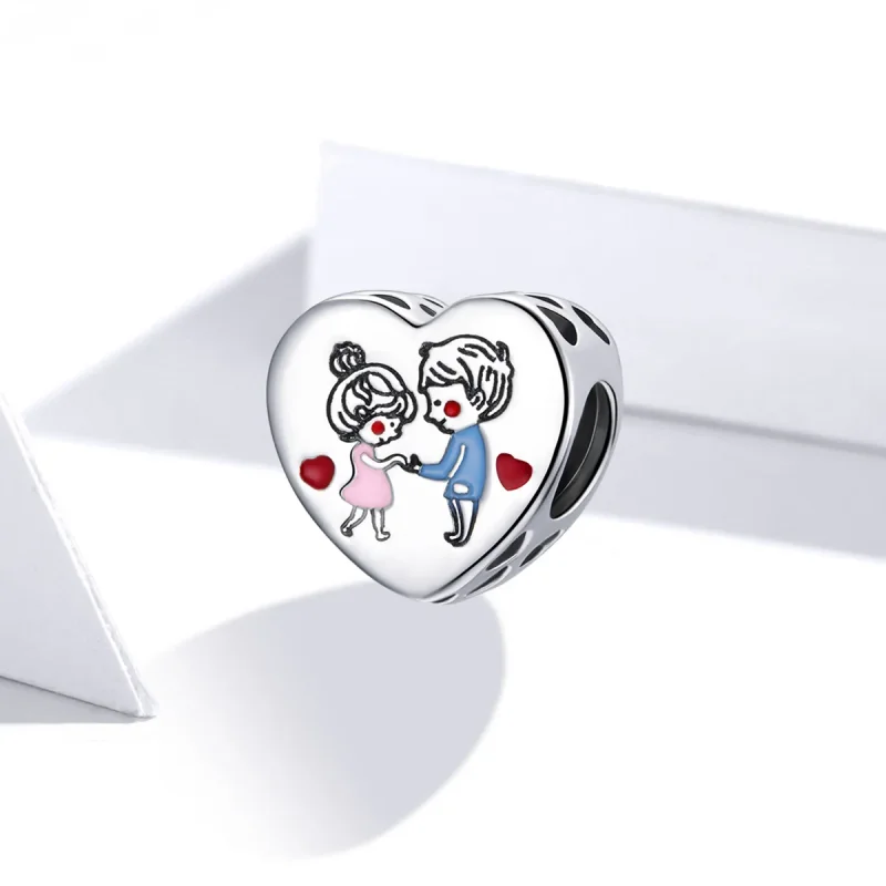 (imagine pentru) Pandora Style Charm de Argint pentru Cuplu - SCC1744 - Vizualizare 2