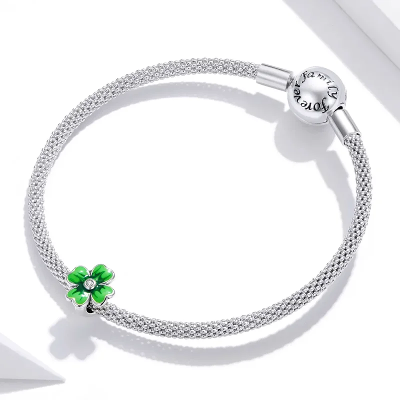 (imagine pentru) Pandora Style Charm de Argint cu Trifoi Norocos - SCC1749 - Vizualizare 3