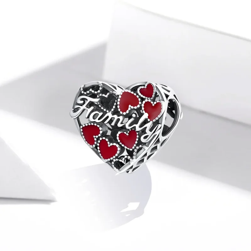 (imagine pentru) Pandora Style Charm de Argint cu Design Familial Cald - SCC1750 - Vizualizare 2
