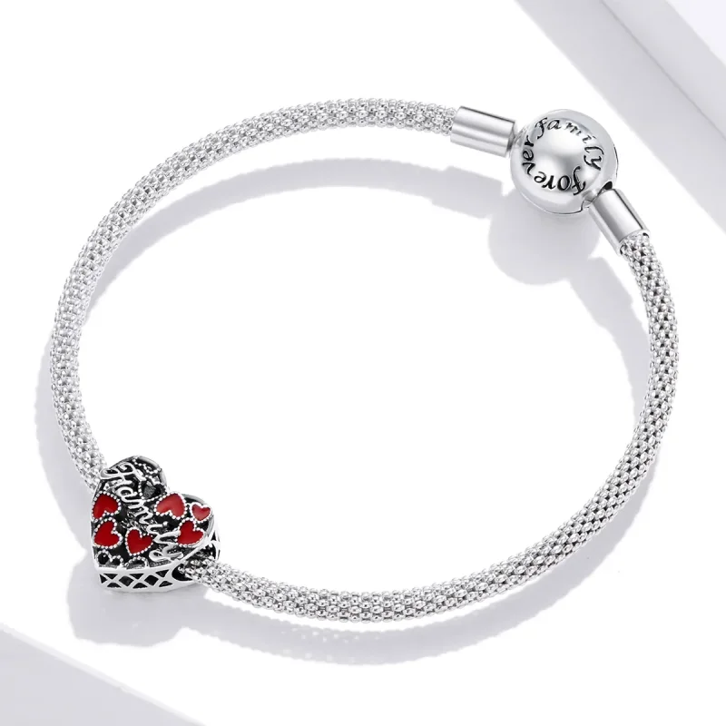 (imagine pentru) Pandora Style Charm de Argint cu Design Familial Cald - SCC1750 - Vizualizare 3