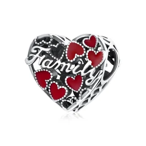 (imagine pentru) Pandora Style Charm de Argint cu Design Familial Cald - SCC1750