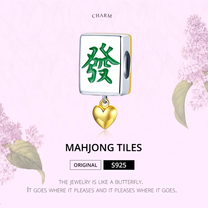 (imagine pentru) Pandora Style Placă de Mahjong Bicolor cu Două Nuanțe - SCC1751 - Vizualizare 6