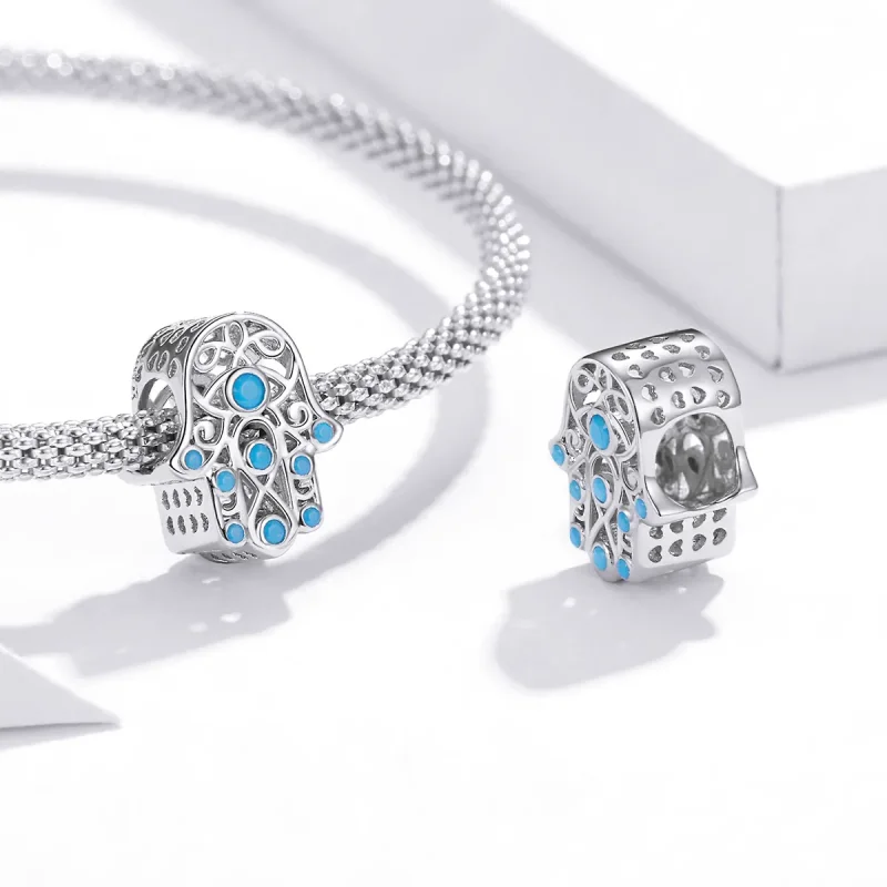 (imagine pentru) Pandora Style Charm de Argint cu Mâna Norocoasă - SCC1757 - Vizualizare 4