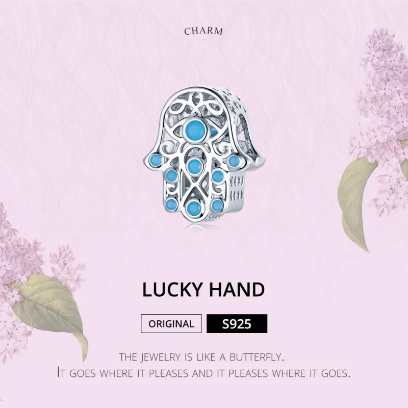 (imagine pentru) Pandora Style Charm de Argint cu Mâna Norocoasă - SCC1757 - Vizualizare 6