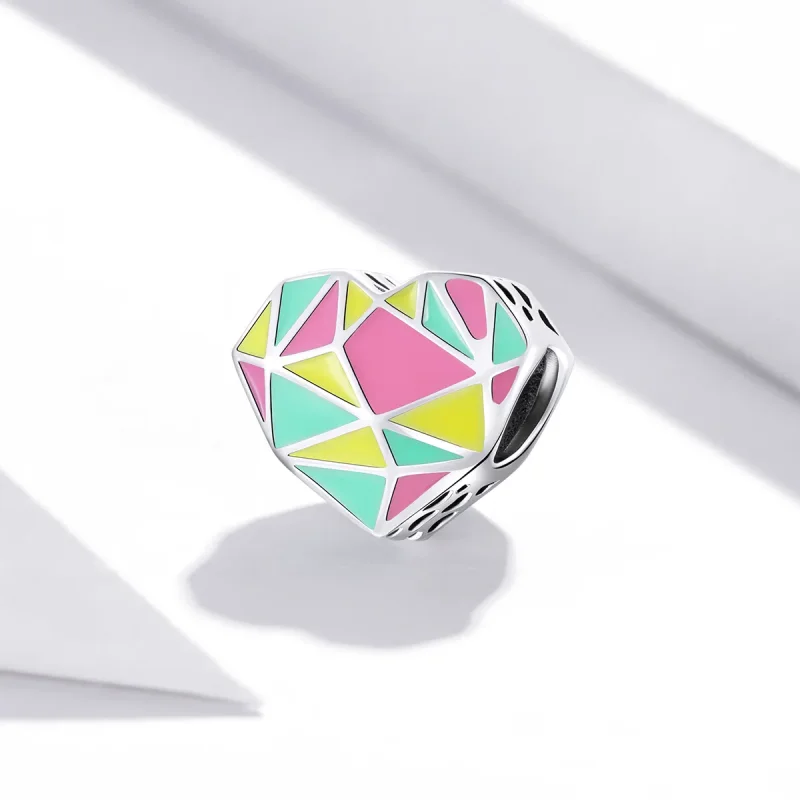 (imagine pentru) Pandora Style Charm cu Modele Geometrice din Argint - SCC1761 - Vizualizare 2