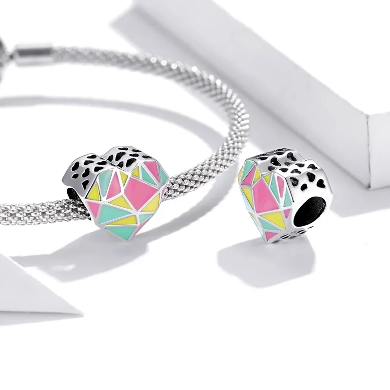 (imagine pentru) Pandora Style Charm cu Modele Geometrice din Argint - SCC1761 - Vizualizare 4