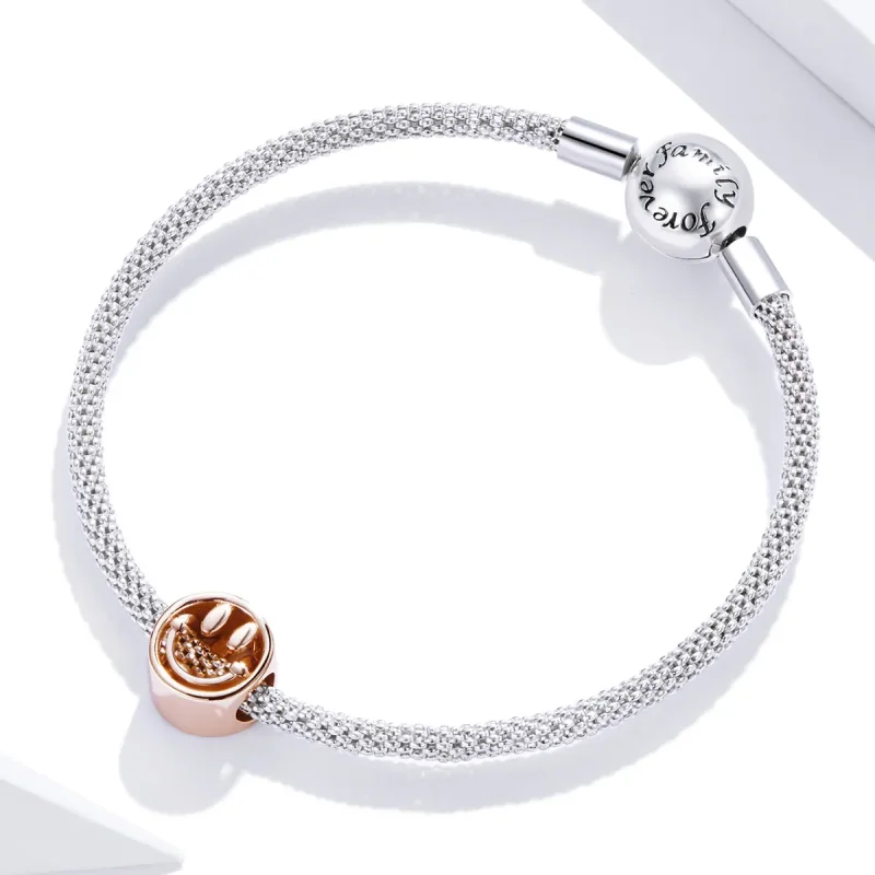 (imagine pentru) Pandora Style Charm Noroc Zâmbet Auriu Roz - SCC1787 - Vizualizare 3