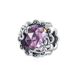 (imagine pentru) Pandora Stil Charm cu Model Ametist Argint - SCC1796