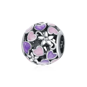 (imagine pentru) Pandora Style Charm de Argint cu Flori ale Iubirii - SCC1798