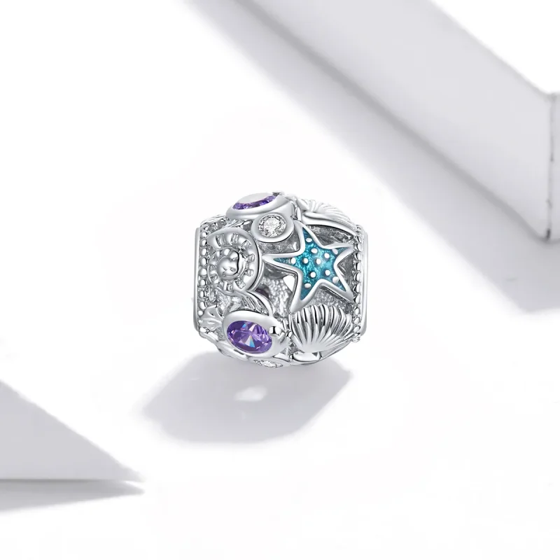 (imagine pentru) Pandora Style Charm din Argint cu Stele și Scoică - SCC1805 - Vizualizare 2