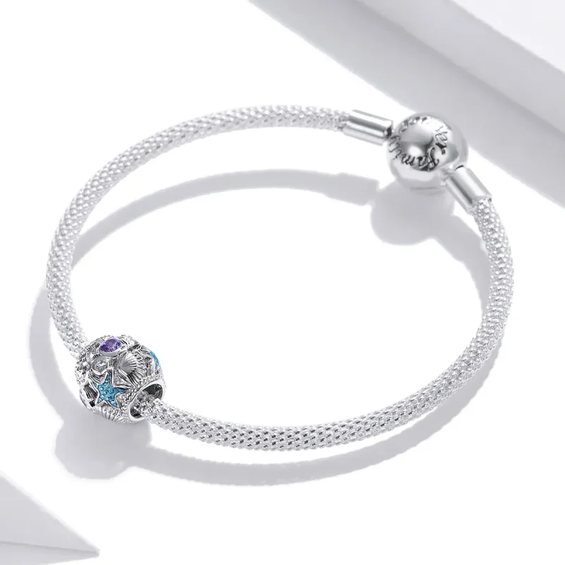 (imagine pentru) Pandora Style Charm din Argint cu Stele și Scoică - SCC1805 - Vizualizare 3