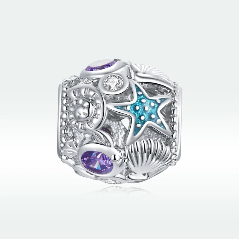 (imagine pentru) Pandora Style Charm din Argint cu Stele și Scoică - SCC1805 - Vizualizare 5